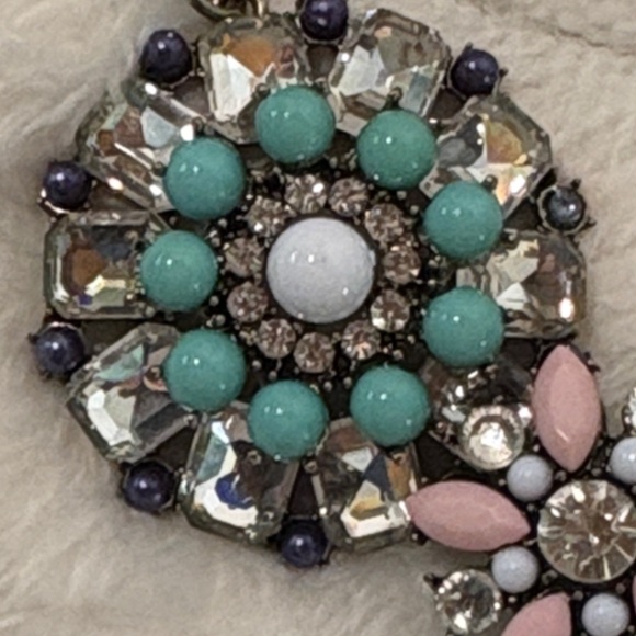 J Crew Floral Multicolor Statement Necklace - Picture 12 of 13